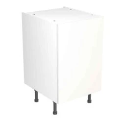Kitchen Kit Rigid Value Slab 500mm Base Cabinet - Standard Matt - White - Pre-Assembled - RKKM1003