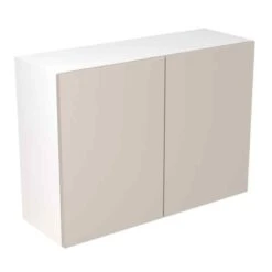 Kitchen Kit Rigid Value 1000mm Wall Cabinet - Standard Matt - Light Grey - Pre-Assembled - RKKM1215