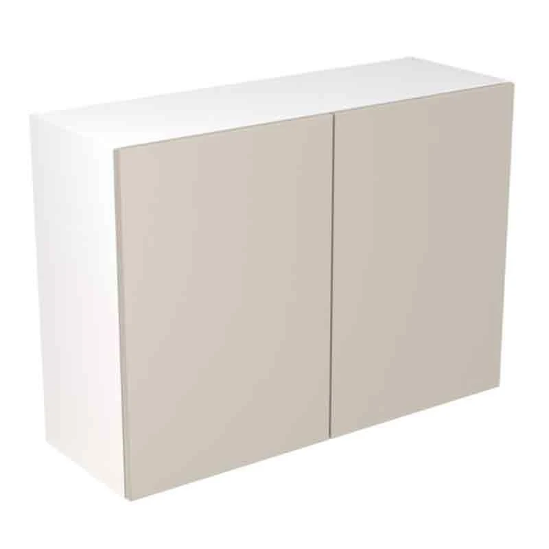 Kitchen Kit Rigid Value 1000mm Wall Cabinet - Standard Matt - Light Grey - Pre-Assembled - RKKM1215 1 Kitchen Kit Rigid Value 1000mm Wall Cabinet - Standard Matt - Light Grey - Pre-Assembled - RKKM1215