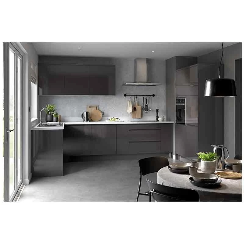 Kitchen Kit J-Pull Appliance Door - 715x596mm - Super Gloss - Graphite - FKKJ0427 2 Kitchen Kit J-Pull Appliance Door - 715x596mm - Super Gloss - Graphite - FKKJ0427 - Image 2