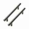 Kitchen Kit 186 T Bar Kitchen Cabinet Handles - Pack Of 2 - Stainless Steel - KKHTBH1