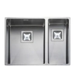 Rangemaster Atlantic Kube 1.5 Bowl Stainless Steel Kitchen Sink - KUB3418R/
