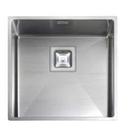 Rangemaster Atlantic Kube 1 Bowl Stainless Steel Kitchen Sink - KUB40/