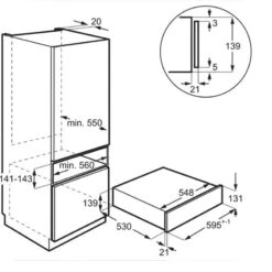 AEG KDK911424T 14cm Warming Drawer - Matt Black 13 AEG KDK911424T 14cm Warming Drawer - Matt Black -Blanco Shop l a lae99007 3