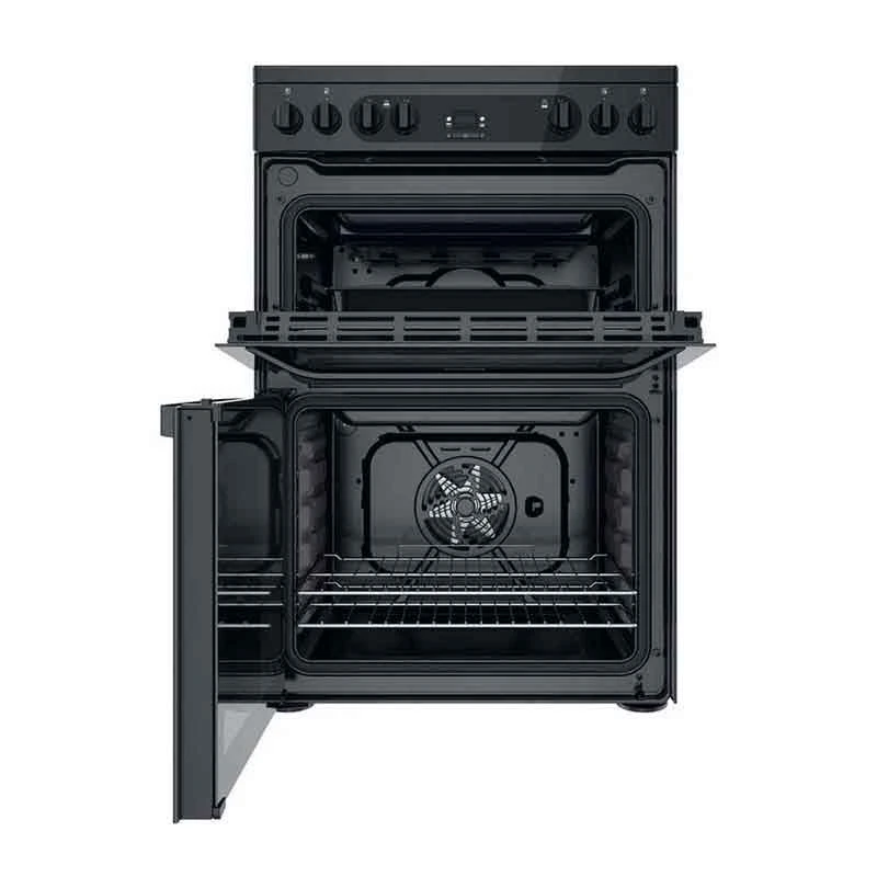 Hotpoint HDM67V92HCB/UK Electric Cooker - Black 2 Hotpoint HDM67V92HCB/UK Electric Cooker - Black - Image 2