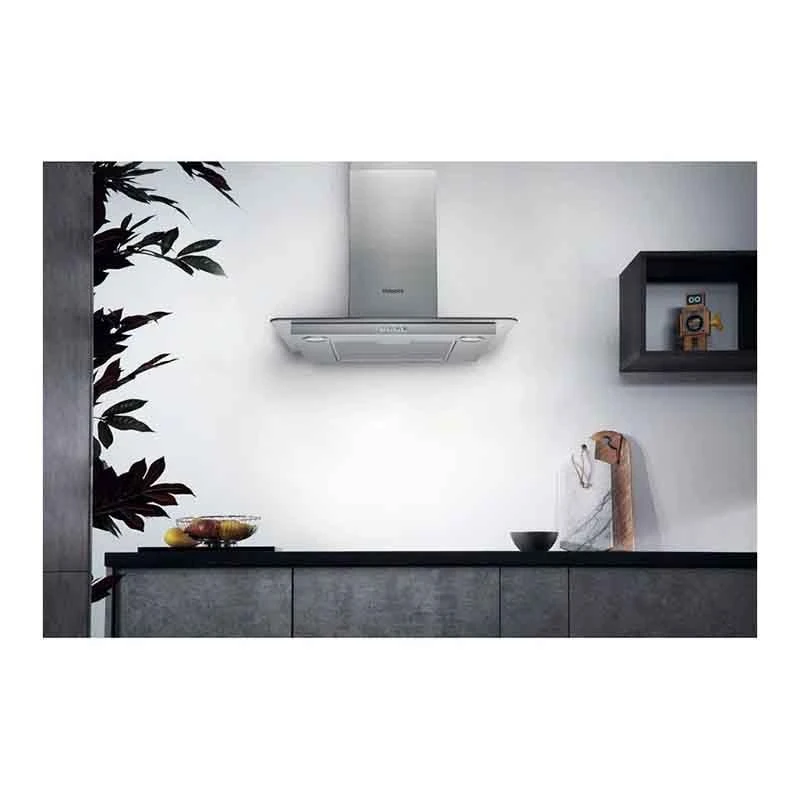 Hotpoint PHFG6.4FLMX 60cm Flat Glass Chimney Hood - Stainless Steel 2 Hotpoint PHFG6.4FLMX 60cm Flat Glass Chimney Hood - Stainless Steel - Image 2