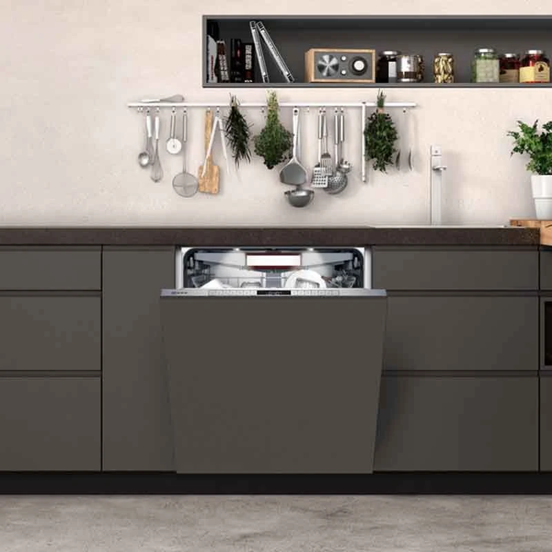 Neff N70 S187TC800E Built-In F/I 14 Place Dishwasher With Home Connect - Black 3 Neff N70 S187TC800E Built-In F/I 14 Place Dishwasher With Home Connect - Black - Image 3