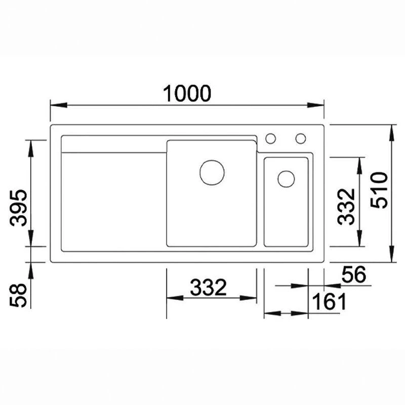Thomas Denby Lydian Chef 1.5 Bowl Kitchen Sink & LH Drainer - Basalt Satin - LYD1020LBA 2 Thomas Denby Lydian Chef 1.5 Bowl Kitchen Sink & LH Drainer - Basalt Satin - LYD1020LBA - Image 2