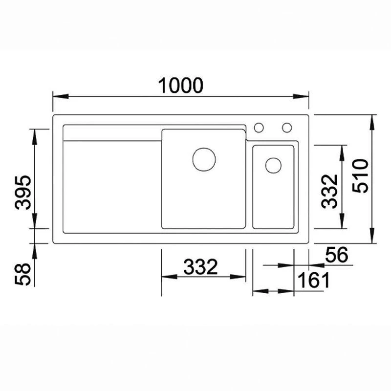Thomas Denby Lydian Chef 1.5 Bowl Kitchen Sink & RH Drainer - White Gloss - LYD1020RWH 2 Thomas Denby Lydian Chef 1.5 Bowl Kitchen Sink & RH Drainer - White Gloss - LYD1020RWH - Image 2