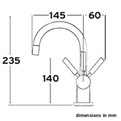 InSinkErator HC3300 Steaming Hot/Cold Kitchen Tap (Tap Only) - Chrome - 44320 5 InSinkErator HC3300 Steaming Hot/Cold Kitchen Tap (Tap Only) - Chrome - 44320 -Blanco Shop lis199dimensions