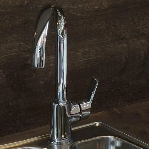 Reginox Lissini Single Lever Kitchen Tap - Chrome - LISSINI 2 Reginox Lissini Single Lever Kitchen Tap - Chrome - LISSINI - Image 2