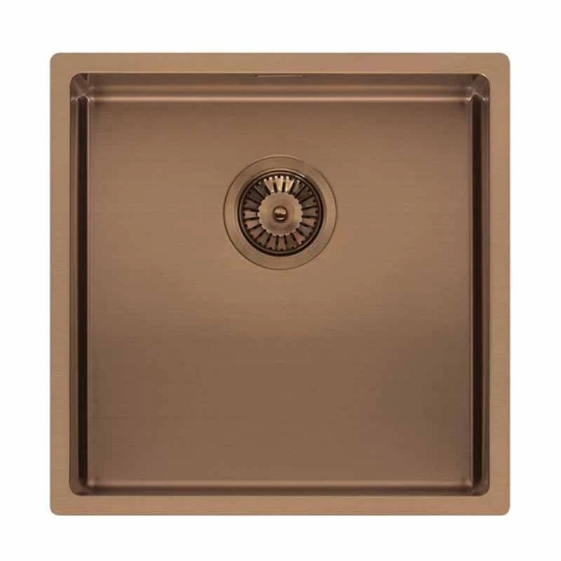 Reginox Miami 1 Bowl Integrated Sink - Copper - MIAMI 40X40 COPPER 1 Reginox Miami 1 Bowl Integrated Sink - Copper - MIAMI 40X40 COPPER