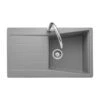 Rangemaster Mica Compact 1 Bowl Igneous Granite Kitchen Sink - Dove Grey - MIC860DG/