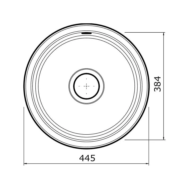 Thomas Denby Metro 1 Bowl Ceramic Round Bowl Kitchen Sink - Sea Mist - MET1060G 2 Thomas Denby Metro 1 Bowl Ceramic Round Bowl Kitchen Sink - Sea Mist - MET1060G - Image 2