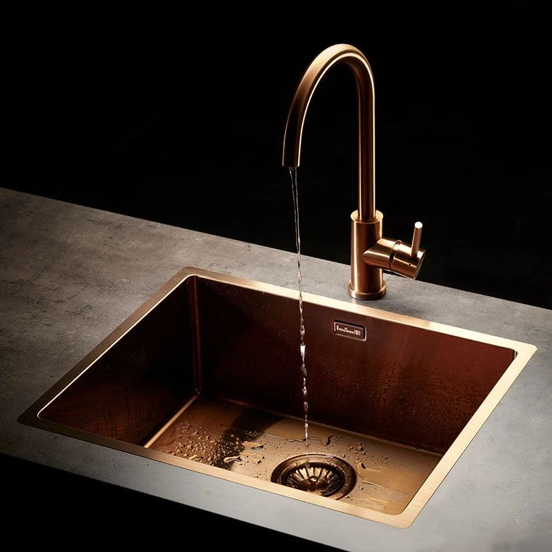 Reginox Miami 1 Bowl Integrated Sink - Copper - MIAMI 50X40 COPPER 2 Reginox Miami 1 Bowl Integrated Sink - Copper - MIAMI 50X40 COPPER - Image 2