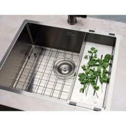 Reginox Miami 1 Bowl Integrated Sink - Gun Metal - MIAMI 50X40 GUNMETAL -Blanco Shop miami sink gunmetal 1