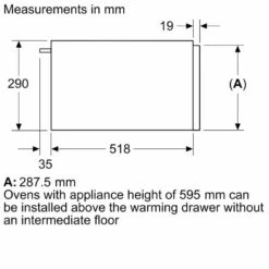 Neff N70 N34HA11G1B 29cm Built In Warming Drawer - Black With Graphite Grey Trim -Blanco Shop n e neff n70 n34ha11g1b 29cm warming drawer dimensions