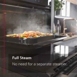 Neff N90 C24FT53G0B Bulit In Compact Steam Oven With Home Connect - Black With Graphite Grey Trim -Blanco Shop n e neff n90 c24ft53g0b built in compact steam oven features