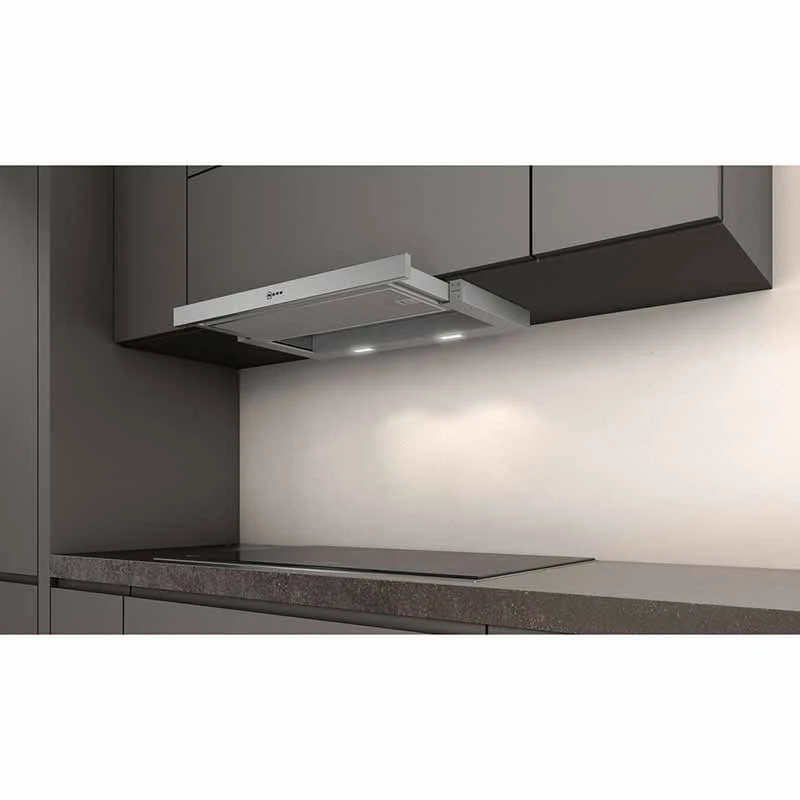 Neff N50 D46ED22N1B 60cm Telescopic Cooker Hood - Metallic Silver 3 Neff N50 D46ED22N1B 60cm Telescopic Cooker Hood - Metallic Silver - Image 3