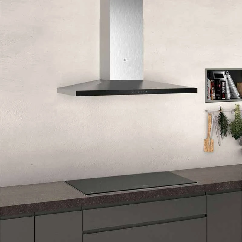 Neff N50 D94QFM1N0B 90cm Slim Pyramid Chimney Cooker Hood - Stainless Steel 4 Neff N50 D94QFM1N0B 90cm Slim Pyramid Chimney Cooker Hood - Stainless Steel - Image 4
