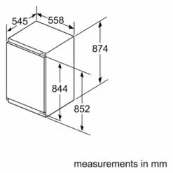 Neff N50 GI1216DE0 Built-In Low Frost Freezer - White -Blanco Shop n e neff gi1216de0 dims