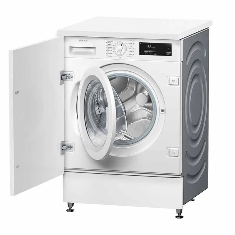 Neff W543BX2GB Built-In 8kg 1400rpm Washing Machine - White 2 Neff W543BX2GB Built-In 8kg 1400rpm Washing Machine - White - Image 2