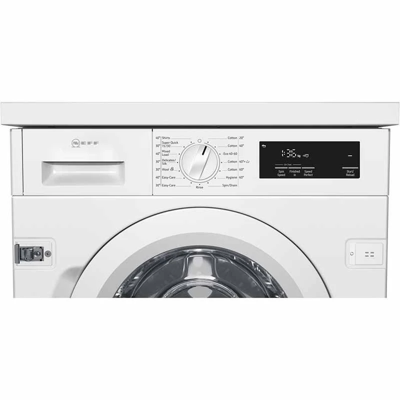 Neff W543BX2GB Built-In 8kg 1400rpm Washing Machine - White 5 Neff W543BX2GB Built-In 8kg 1400rpm Washing Machine - White - Image 5