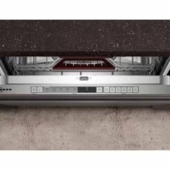 Neff N30 S153HCX02G F/I 60cm 14 Place Standard Dishwasher With Home Connect -Blanco Shop neff n30s153hcx02g open control settings panel top view