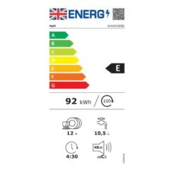 Neff N30 S153ITX05G Built-In F/I 60cm 13 Place Standard Dishwasher With Home Connect - White -Blanco Shop neff n30s153itx05g energy rating score