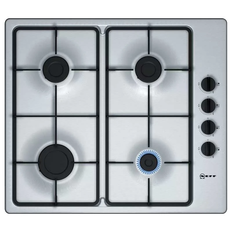 Neff N30 T26BR46N0 60cm Gas Hob - Stainless Steel - LNE12763 1 Neff N30 T26BR46N0 60cm Gas Hob - Stainless Steel - LNE12763