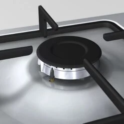 Neff N30 T26BR46N0 60cm Gas Hob - Stainless Steel - LNE12763 8 Neff N30 T26BR46N0 60cm Gas Hob - Stainless Steel - LNE12763 -Blanco Shop neff n30t26br46n0 grill and spark ignition close up view