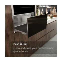Neff N50 N1AHA01G0B 14cm Warming Drawer - Graphite Grey 9 Neff N50 N1AHA01G0B 14cm Warming Drawer - Graphite Grey -Blanco Shop neff n50n1aha01g0b push and pull feature illustration