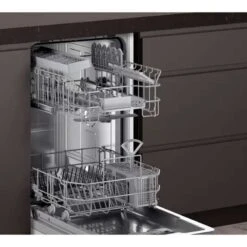 Neff N70 S187ECX23G Built-In F/I 14 Place Dishwasher With Home Connect- Black -Blanco Shop neff n50s875hkx20g open racking units side view 1