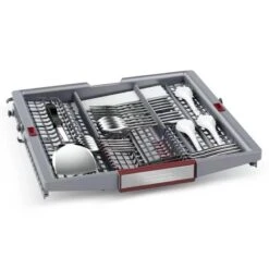 Neff N70 S187TC800E Built-In F/I 14 Place Dishwasher With Home Connect - Black 16 Neff N70 S187TC800E Built-In F/I 14 Place Dishwasher With Home Connect - Black -Blanco Shop neff n70s187tc800e on tray organized cutlery front view