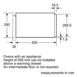 Neff N50 N1AHA02N0B 29cm Built-In Warming Drawer - Stainless Steel 11 Neff N50 N1AHA02N0B 29cm Built-In Warming Drawer - Stainless Steel -Blanco Shop neff n1aha02n0b dims 1