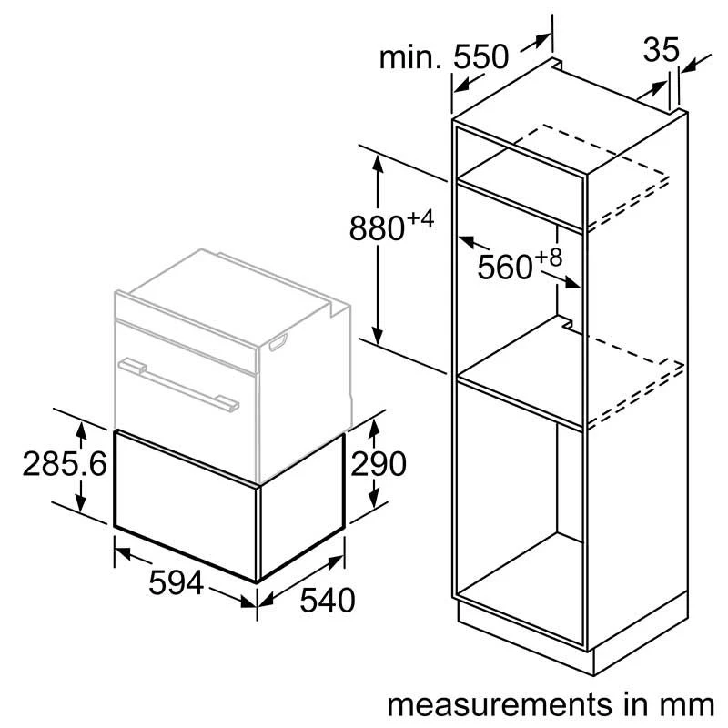 Neff N50 N1AHA02N0B 29cm Built-In Warming Drawer - Stainless Steel 5 Neff N50 N1AHA02N0B 29cm Built-In Warming Drawer - Stainless Steel - Image 5