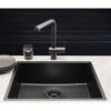 Reginox New York 1 Bowl Integrated Sink - Jet Black - NEW YORK 50X40 JB