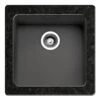 Reginox Ohio Regi-Color 40 X 40 Stainless Steel Ohio Sink - Jet Black - OHIO 40X40 JB