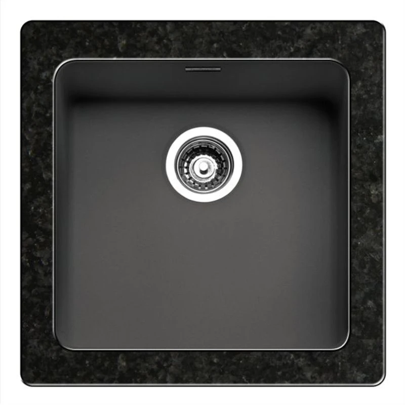 Reginox Ohio Regi-Color 40 X 40 Stainless Steel Ohio Sink - Jet Black - OHIO 40X40 JB 1 Reginox Ohio Regi-Color 40 X 40 Stainless Steel Ohio Sink - Jet Black - OHIO 40X40 JB