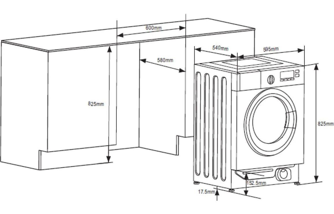 Prima Integrated Washer Dryer - PRLD375 2 Prima Integrated Washer Dryer - PRLD375 - Image 2