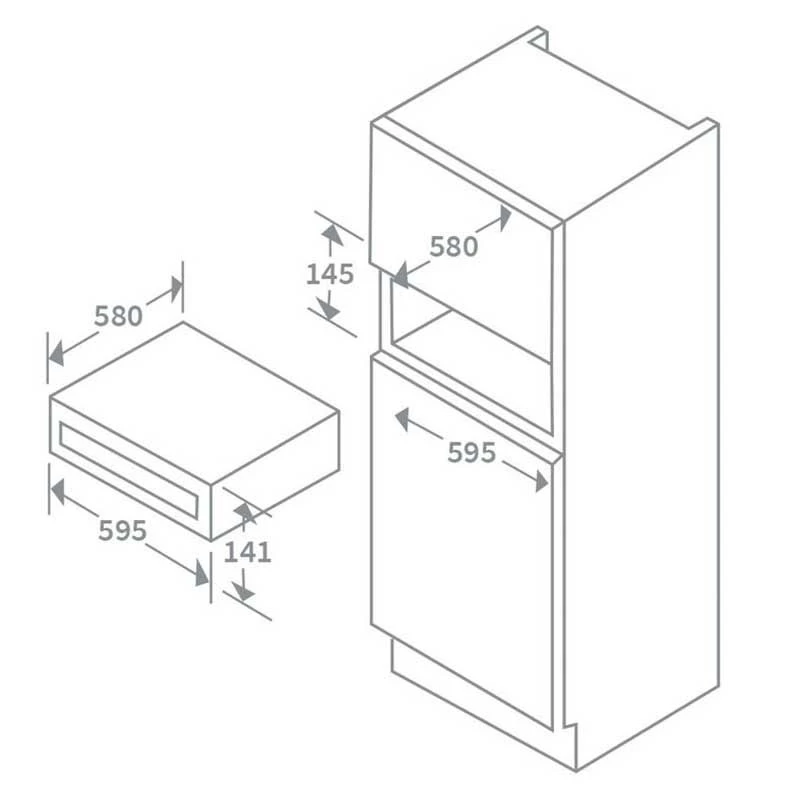 Prima+ 14cm Warming Drawer Stainless Steel - PRWD002 3 Prima+ 14cm Warming Drawer Stainless Steel - PRWD002 - Image 3
