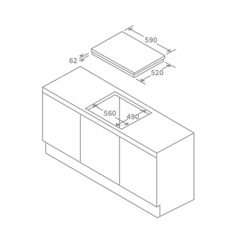 Prima 60cm Induction Hob - Black - PRIH018 3 Prima 60cm Induction Hob - Black - PRIH018 - Image 3