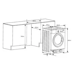 Prima 7kg 1400rpm Washing Machine - PRLD370 5 Prima 7kg 1400rpm Washing Machine - PRLD370 -Blanco Shop prima prld370 fitting dimensions