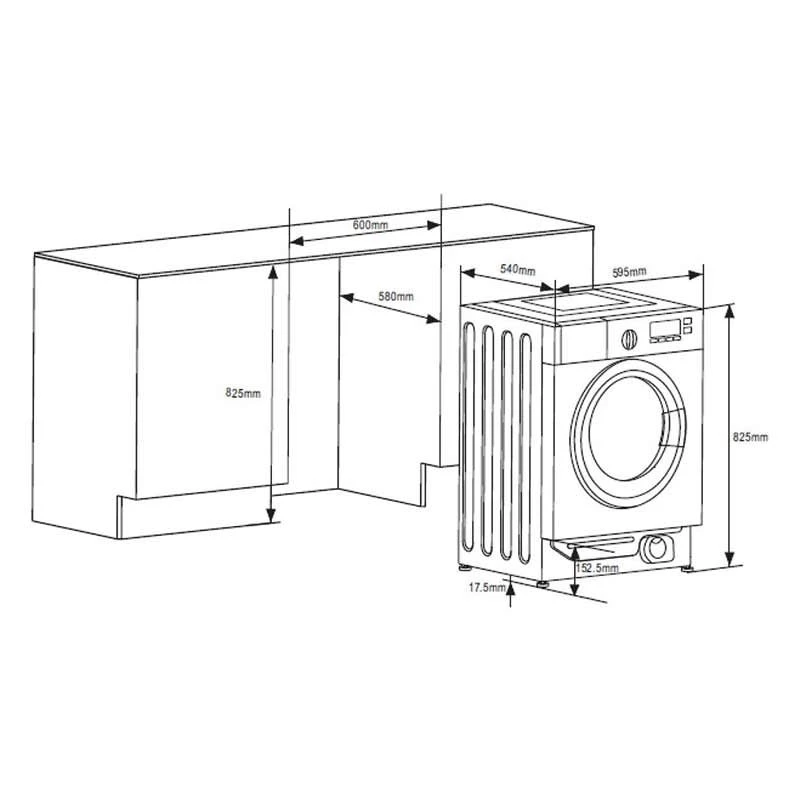 Prima 7kg 1400rpm Washing Machine - PRLD370 3 Prima 7kg 1400rpm Washing Machine - PRLD370 - Image 3