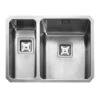 Rangemaster Atlantic Quad 1.5 Bowl Stainless Steel Kitchen Sink - QUB3418L/