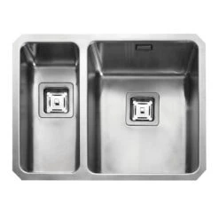 Rangemaster Atlantic Quad 1.5 Bowl Stainless Steel Kitchen Sink - QUB3418L/