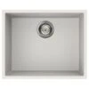 Reginox Quadra 105 Elleci 1 Bowl Granite Kitchen Sink - Granitek White - QUADRA 105 W