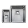 Rangemaster Atlantic Quad 1.3 Bowl Stainless Steel Kitchen Sink - QUB3416L/