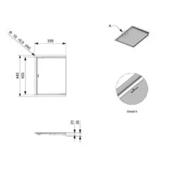 Reginox Aspen Drainer - Stainless Steel - ASPEN 9 Reginox Aspen Drainer - Stainless Steel - ASPEN -Blanco Shop r36044 dimensions