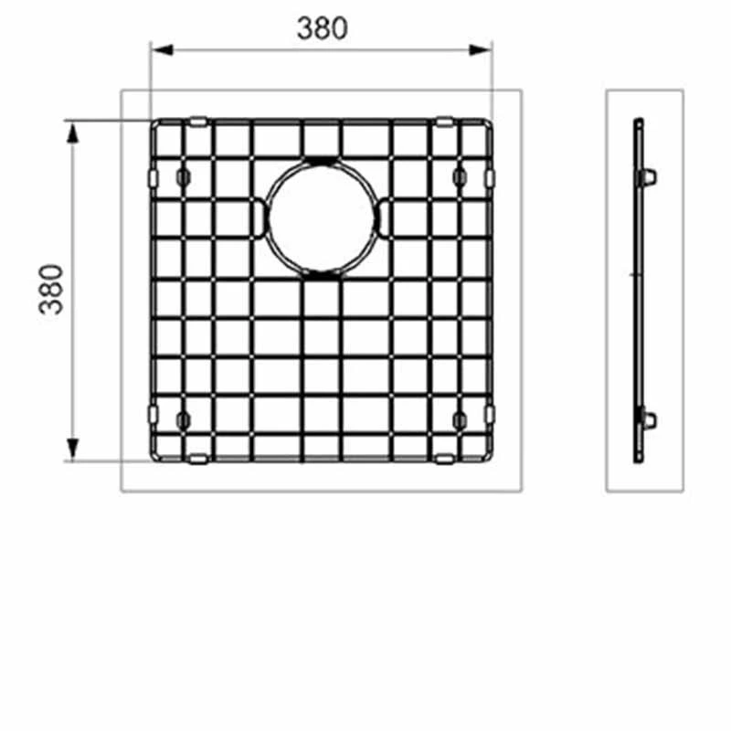 Reginox Miami Stainless Steel Sink Bottom Plate - Copper - R 3005 40X40 COPP BP 2 Reginox Miami Stainless Steel Sink Bottom Plate - Copper - R 3005 40X40 COPP BP - Image 2